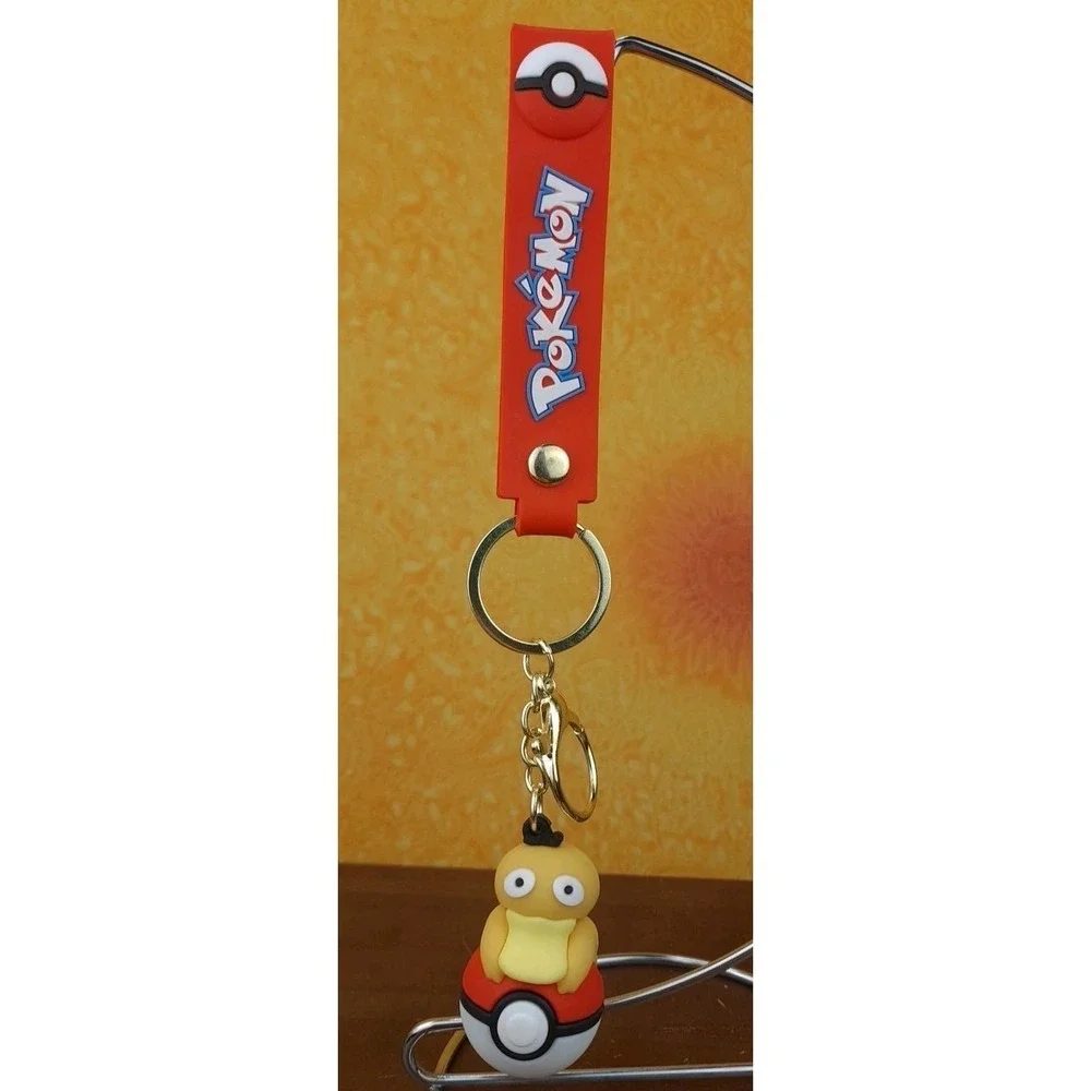 Pokemon Pokeball Psyduck 3D PVC Keychain Backpack‎ Clip 8